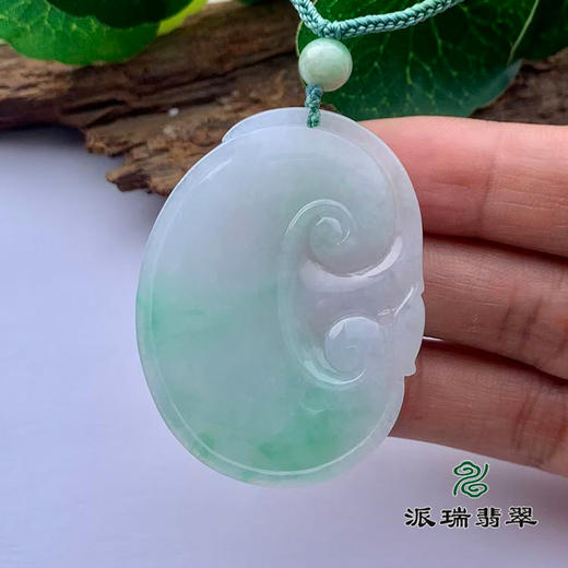 派瑞翡翠 翡翠挂件 糯种 绿色 商品图2