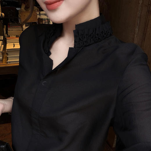 【预售7天】良木礼木耳边衬衫(1303） 商品图3