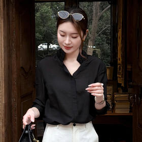 【预售7天】良木礼木耳边衬衫(1303）