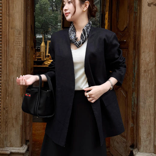 【预售7天】良木礼亚麻西装外套(1758F） 商品图4