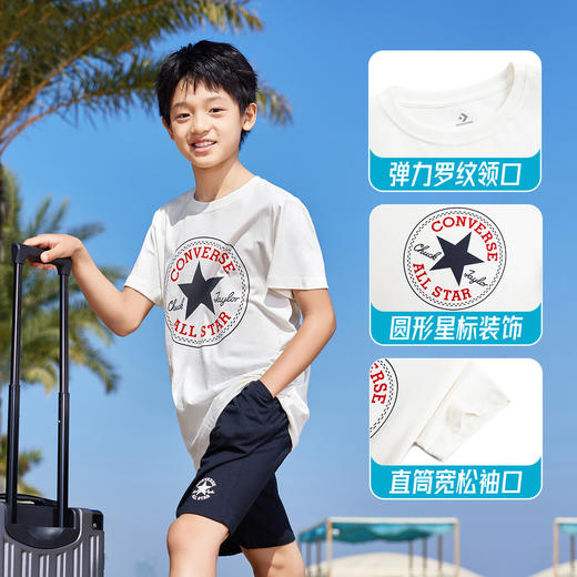 CONVERSE 夏 大童小童 儿童童装T恤 CNVN-TE-6500 商品图4