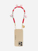 订购14周到｜La Coque Française-BUGS-红色 白色 兔子 串珠 短款 手机链［法国设计师］ 商品缩略图1