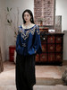 盛唐牡丹大师系列-卢梅红| 金绣游园新中式上衣-蓝色(盛唐牡丹与非遗传承人卢梅红联名系列) 商品缩略图6