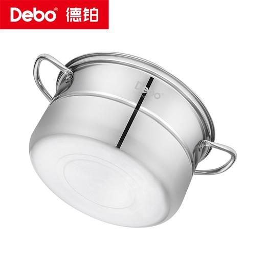 Debo德铂-马德里蒸锅4.5L一锅全能，蒸、煮、炖、、涮，样样在行（配玻璃锅盖、蒸片、蒸格） 商品图8
