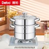 Debo德铂-科洛姆早餐蒸锅2.6L 小份量蒸煮 新鲜美味不浪费（配玻璃锅盖、蒸蛋架、蒸格） 商品缩略图1