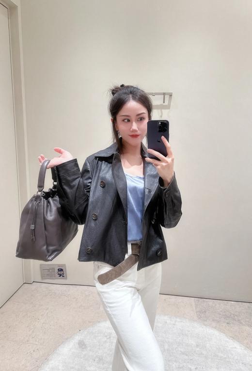 带全套包装..老钱风 BC 卡班女士皮衣短外套 商品图7