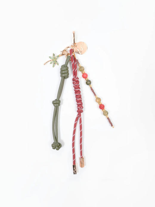 订购14周到｜La Coque Française-BOBBY-酒红色 多色串珠 包挂［法国设计师］ 商品图0