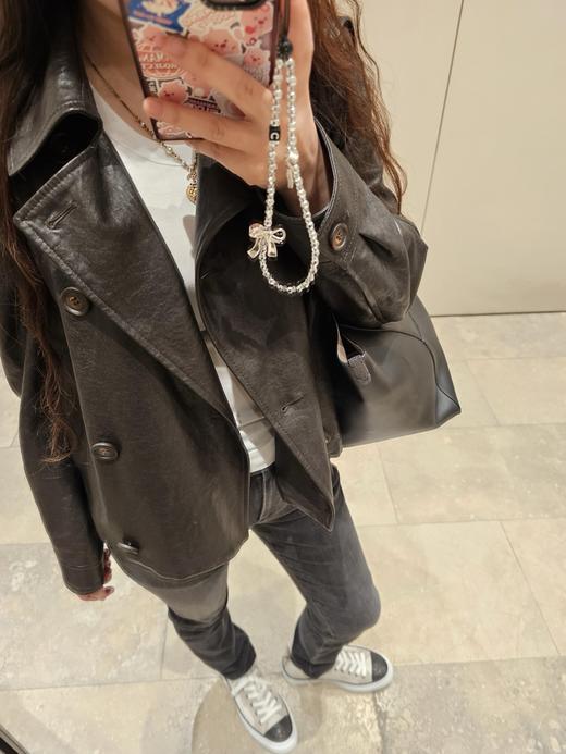 带全套包装..老钱风 BC 卡班女士皮衣短外套 商品图5