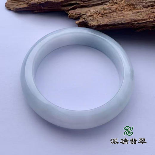 派瑞翡翠 翡翠手镯 糯种 白色 商品图3