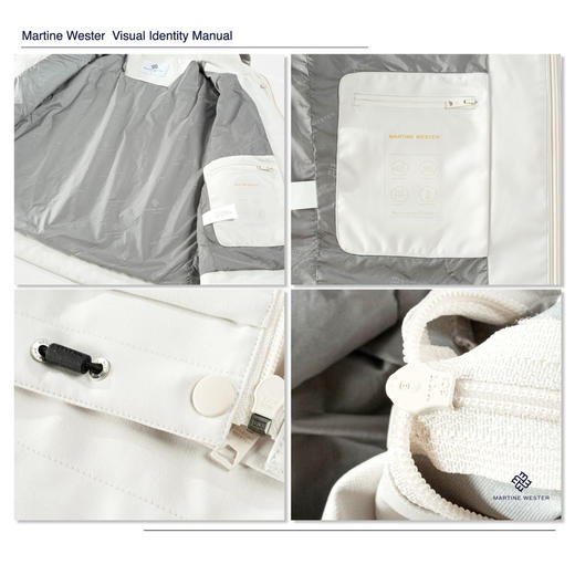 MartineWester 女款色织防水透气面料宽松落肩可脱卸帽外套 11375262 商品图7