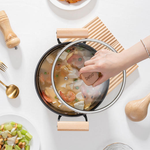 Debo德铂-奥斯本套装锅三件套 煎炒煮炸一应俱全 商品图4