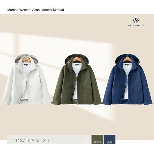 MartineWester 女款色织防水透气面料宽松落肩可脱卸帽外套 11375262 商品图0