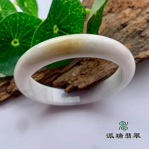 派瑞翡翠 翡翠手镯 糯种 黄色 商品图0