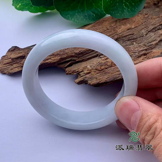 派瑞翡翠 翡翠手镯 糯种 白色 商品图1