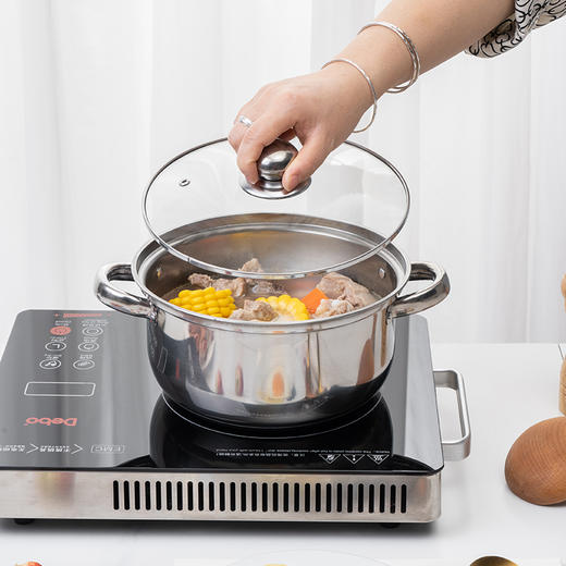 Debo德铂-弗伦斯堡汤锅2.5L优秀不锈钢 不挑灶炉（配锅盖） 商品图0