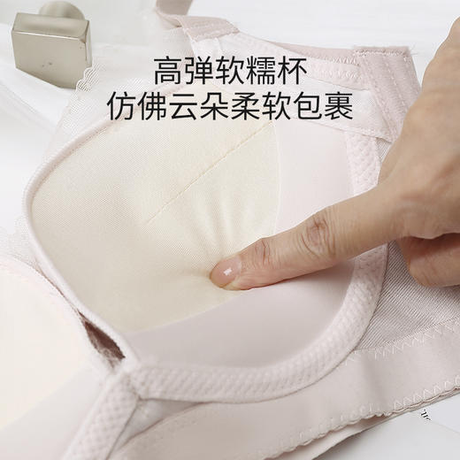 皇家丽美内衣女小胸聚拢2026新款爆款无痕收副乳防下垂性感蕾丝文胸WJ956-1 商品图4