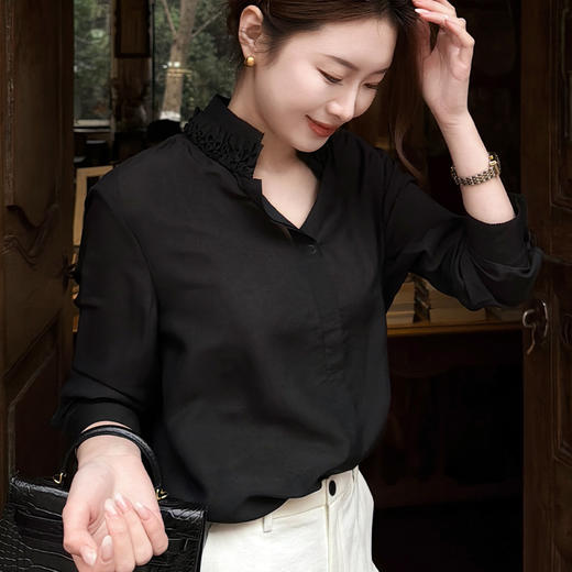 【预售7天】良木礼木耳边衬衫(1303） 商品图2