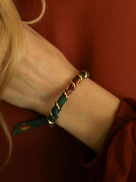 订购8周到｜AN-NEE-Octobre-星象图腾 1cm 丝巾手镯［法国设计师］