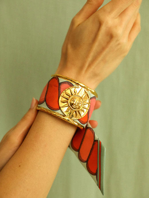 订购8周到｜AN-NEE-Soleil-律动节拍 4cm 丝巾手镯［法国设计师］ 商品图1