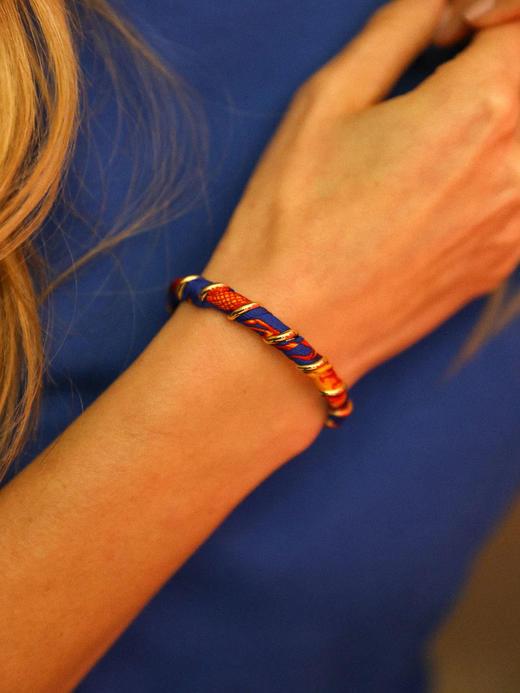 订购8周到｜AN-NEE-Octobre-幻彩星语 1cm 丝巾手镯［法国设计师］ 商品图1