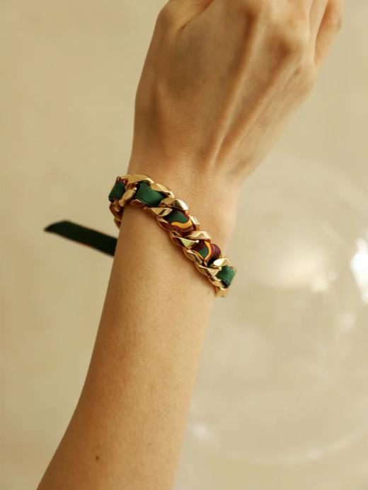 订购8周到｜AN-NEE-Décembre-星象图腾 1cm 丝巾手镯［法国设计师］ 商品图2