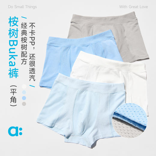 【夏Vol.1】allblu幼岚【桉树Buka裤】儿童平角内裤2条装A类男童宝宝内裤 商品图0