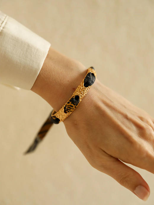 订购8周到｜AN-NEE-Queen-幻境旷野 1cm 丝巾手镯［法国设计师］ 商品图1