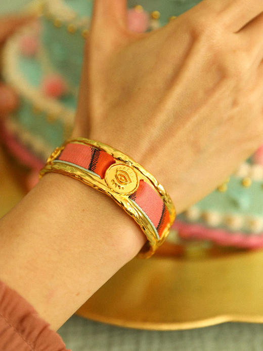 订购8周到｜AN-NEE-Irma-律动节拍 1cm 丝巾手镯［法国设计师］ 商品图2