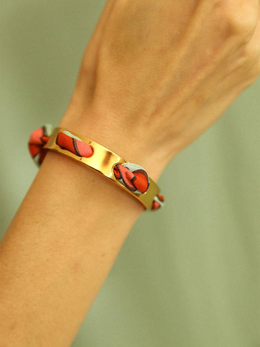 订购8周到｜AN-NEE-Septembre-律动节拍 2cm 丝巾手镯［法国设计师］ 商品图0