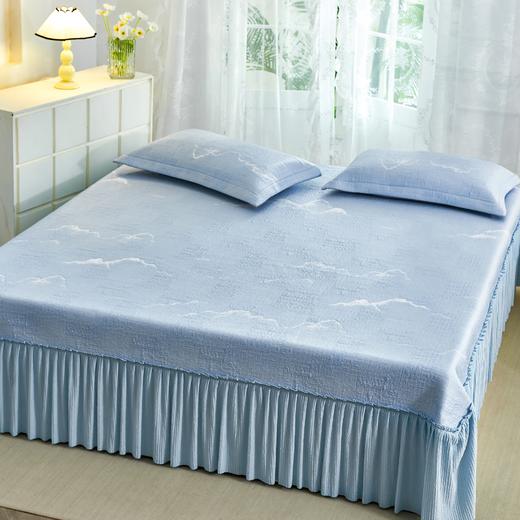 【远梦】柔小豆沁凉床裙三件套（水墨纹） 商品图0