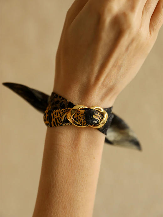 订购8周到｜AN-NEE-Décembre-幻境旷野 4cm 丝巾手镯［法国设计师］ 商品图1