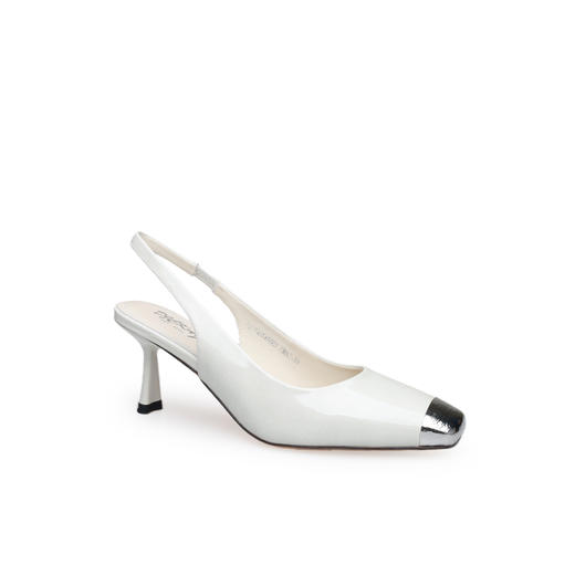 豪麟名鞋迪嘉女鞋半凉鞋牛移膜革DJYYA61WB003白色 商品图0