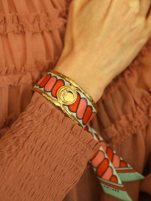 订购8周到｜AN-NEE-Lune-律动节拍 2cm 丝巾手镯［法国设计师］ 商品图0