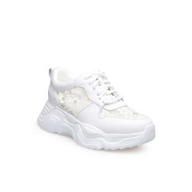 豪麟名鞋奥莱迪嘉女鞋时尚休闲鞋牛皮革/网DJXXO61WX214白色  原价1960元