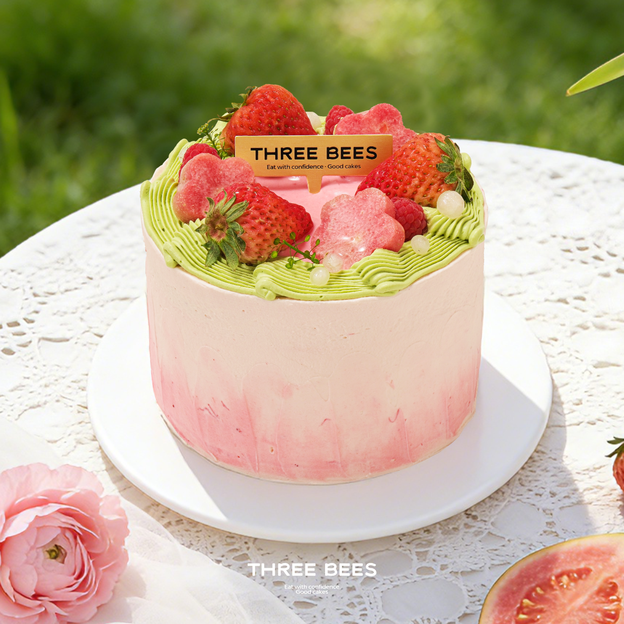 芭乐薄茶 | 芭乐布蕾抹茶蛋糕