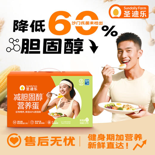 【减醇蛋30枚&单盒】2-3人吃蛋 减胆固醇营养蛋30枚/盒电商装 商品图0