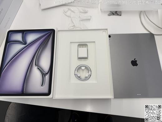 【门店样品】iPad airM3处理器13英寸店铺同步在售，库存更新可能不及时看中直接扫码联系店内销售。 商品图4