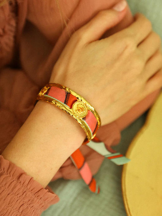 订购8周到｜AN-NEE-Irma-律动节拍 1cm 丝巾手镯［法国设计师］ 商品图1