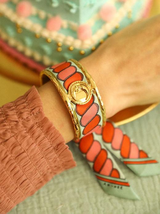 订购8周到｜AN-NEE-Lune-律动节拍 2cm 丝巾手镯［法国设计师］ 商品图1