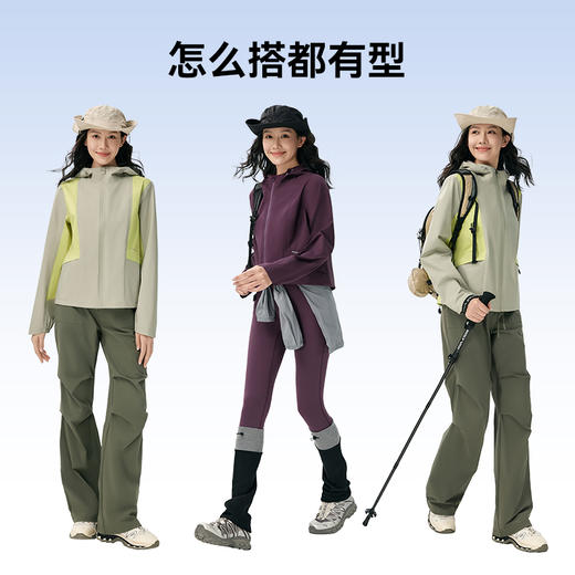 魔力薇薇脊线轻薄胶囊冲锋衣女2026新款春夏户外防风防水登山外套 商品图4