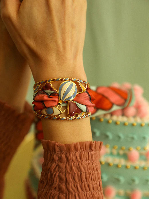 订购8周到｜AN-NEE-BOUM Neutre-律动节拍 4cm 丝巾手镯［法国设计师］ 商品图2