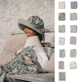 Elodie瑞典25新品竹纤维亚麻盖毯纯棉盖毯婴儿襁褓巾婴童毛毯保暖