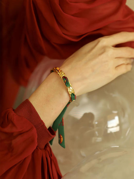 订购8周到｜AN-NEE-Féerie-星象图腾 4cm 丝巾手镯［法国设计师］ 商品图0