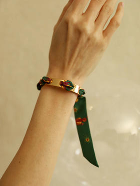 订购8周到｜AN-NEE-Septembre-星象图腾 2cm 丝巾手镯［法国设计师］