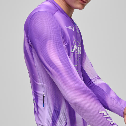 MAAP 男士 WorldTour Pro Air LS Jersey 3.0 长袖骑行服 霓虹紫 商品图2