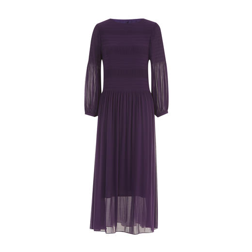 EITIE爱特爱秋季新款气质压褶飘舒适显瘦黑色连衣裙7907606 商品图10