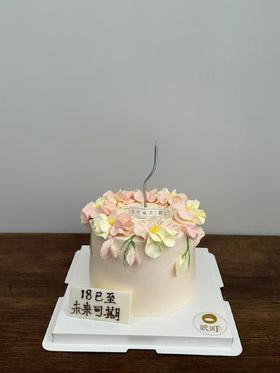 唯美花朵裱花蛋糕