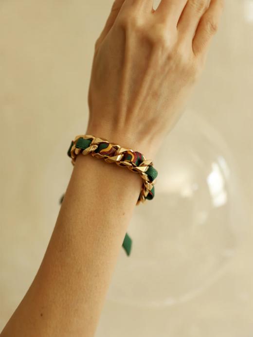 订购8周到｜AN-NEE-Décembre-星象图腾 1cm 丝巾手镯［法国设计师］ 商品图1