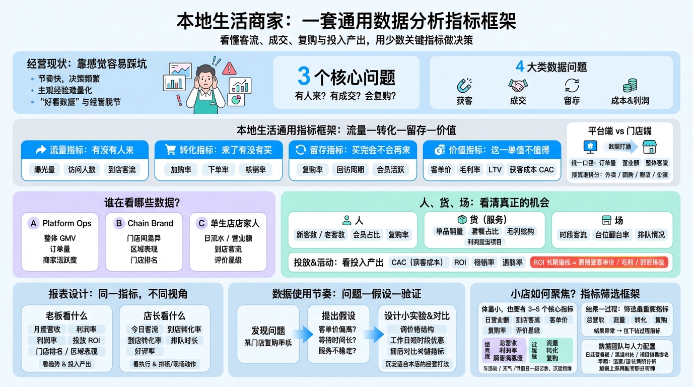 本地生活数据分析要先看哪些核心问题？