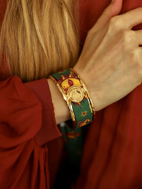 订购8周到｜AN-NEE-Lune-星象图腾 2cm 丝巾手镯［法国设计师］